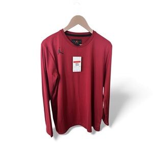 Jordan Men's Red Long Sleeve Shirt